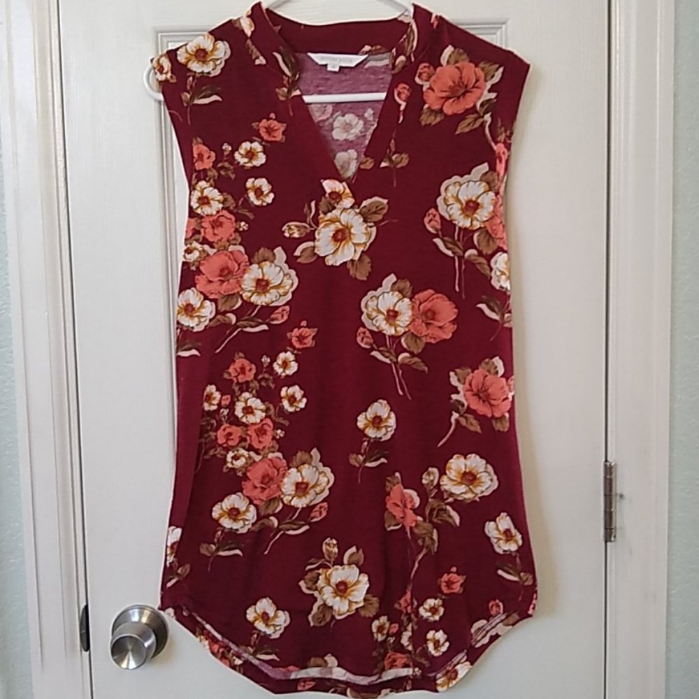 Floral Sleeveless Tunic